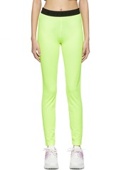 Givenchy Green Jersey Logo Leggings