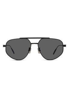 Givenchy GVSPEED 57mm Aviator Sunglasses