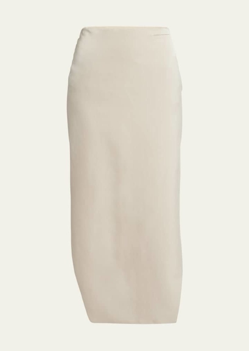 Givenchy Hi-Low Hem Silk Skirt