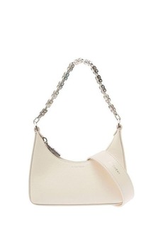 GIVENCHY Ivory Mini Cut-Out Moon Bag With Chain