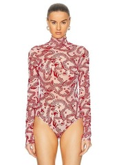 Givenchy Jacquard Turtleneck Bodysuit Top
