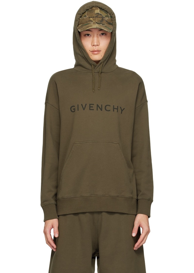 Givenchy Khaki Archetype Hoodie