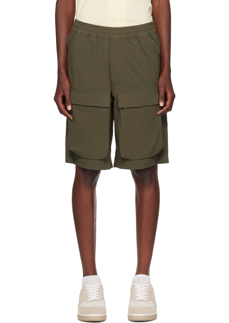 Givenchy Khaki Military Cargo Shorts