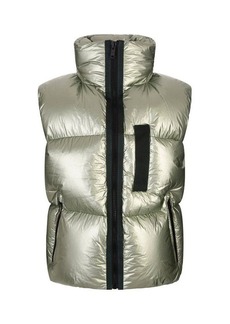 GIVENCHY Laminated Sleeveless Down Jacket In Forest