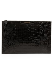 Givenchy Large Antigona Croc Embossed Leather Pouch in Black at Nordstrom