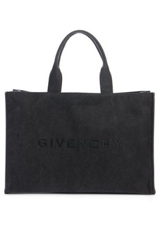 Givenchy Logo Embroidered Canvas Tote