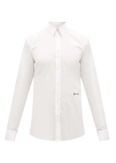 Givenchy Logo-embroidered cotton shirt