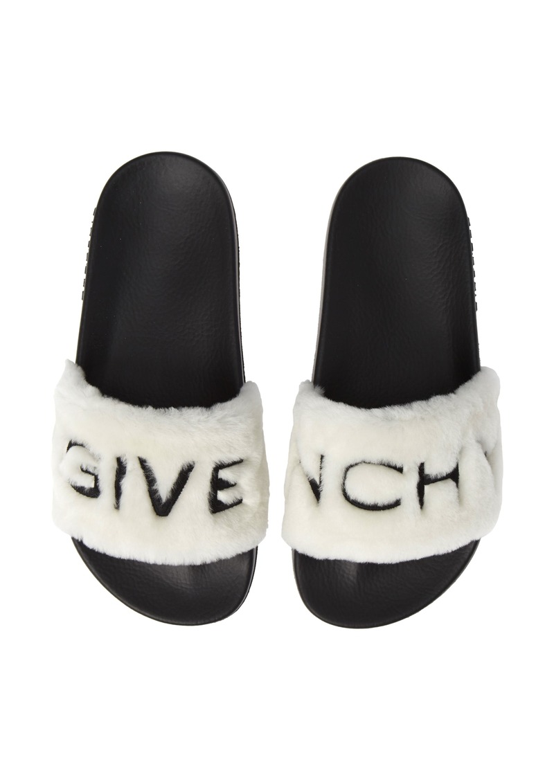 givenchy sandals in shearling