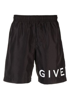 GIVENCHY Logo swim shorts