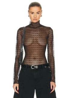 Givenchy Long Sleeve Turtleneck Bodysuit Top