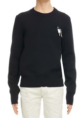 Givenchy Love Lock Crewneck Sweater in Black at Nordstrom