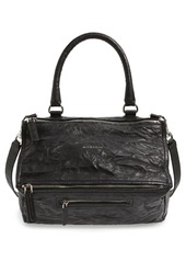 Givenchy Medium Pepe Pandora Leather Satchel in Black at Nordstrom