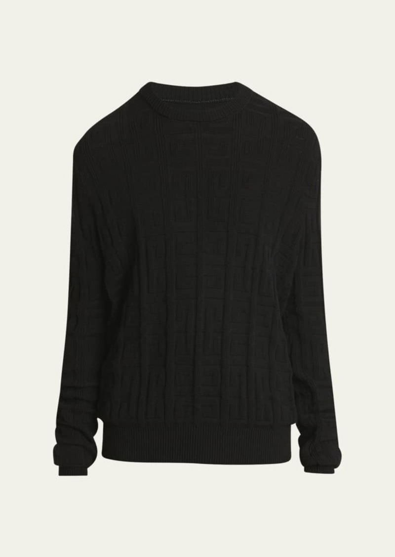 Givenchy Men's 4G Cotton Jacquard Sweater