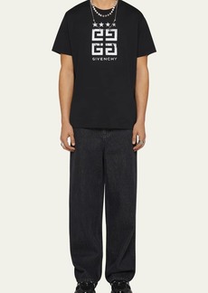 Givenchy Men's 4G Stars Stamped Logo T-Shirt