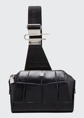 Givenchy Men's Antigona U Croc-Embossed Leather Crossbody Bag