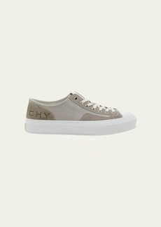 Givenchy Men's City Canvas Suede Low-Top Sneakers