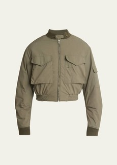 Givenchy Men's Cropped Military Bomber Jacket