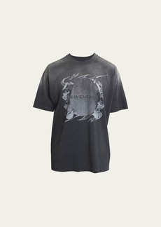 Givenchy Men's Distressed Graphic T-Shirt