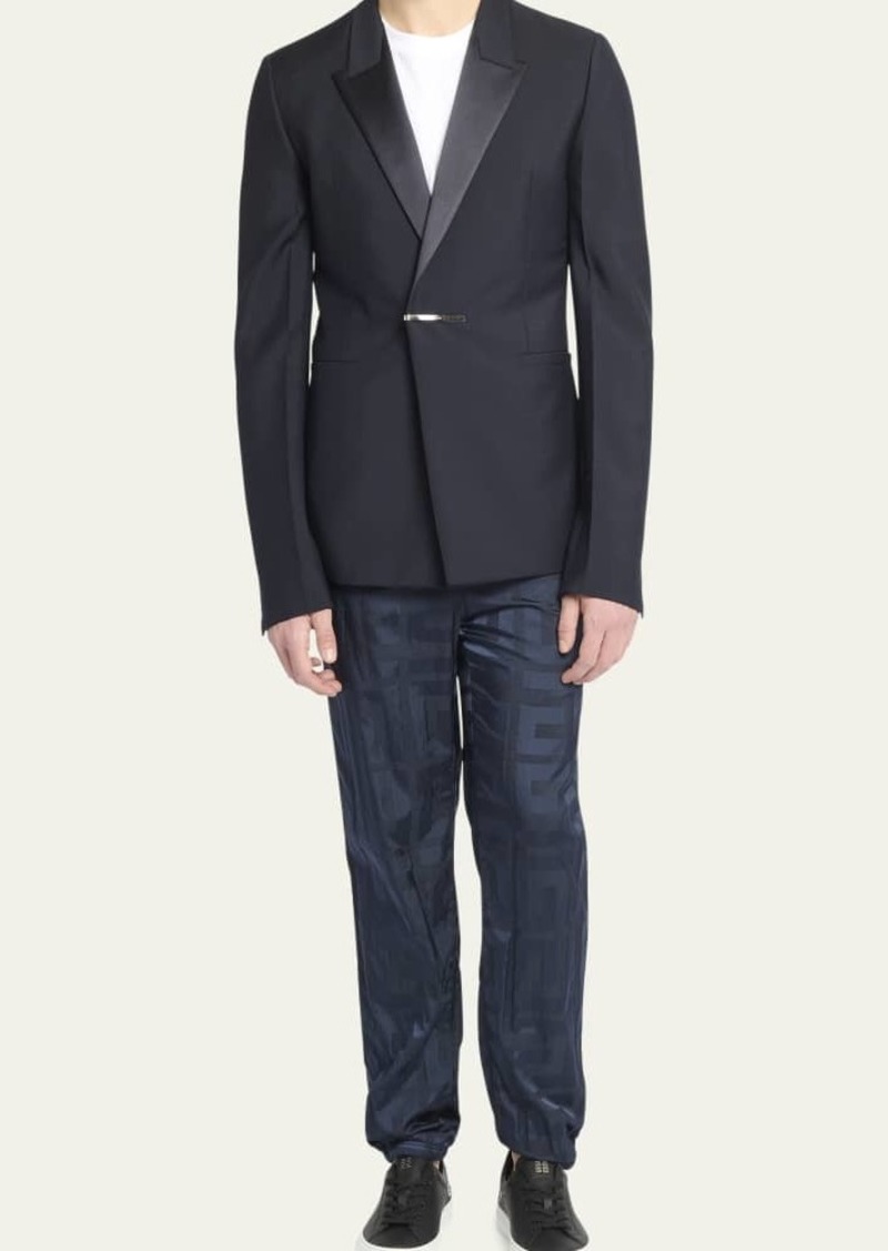 Givenchy Men's Evening Jacket with Metal Clip Closure