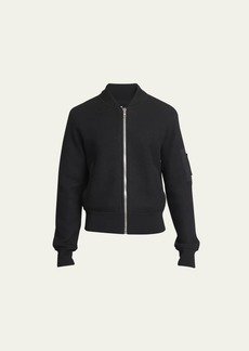 Givenchy Men's Felted Wool Bomber Jacket