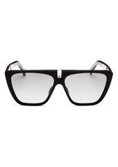 Givenchy Men's Flat Top Square Sunglasses, 58mm