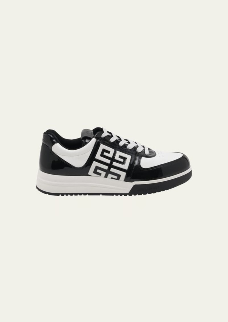 Givenchy Men's G4 Patent Leather Low-Top Sneakers