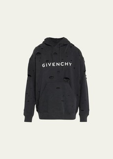Givenchy Men's Oversized Destroyed Terry Sweatshirt