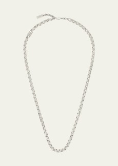 Givenchy Men's Silvertone Long G-Chain Necklace