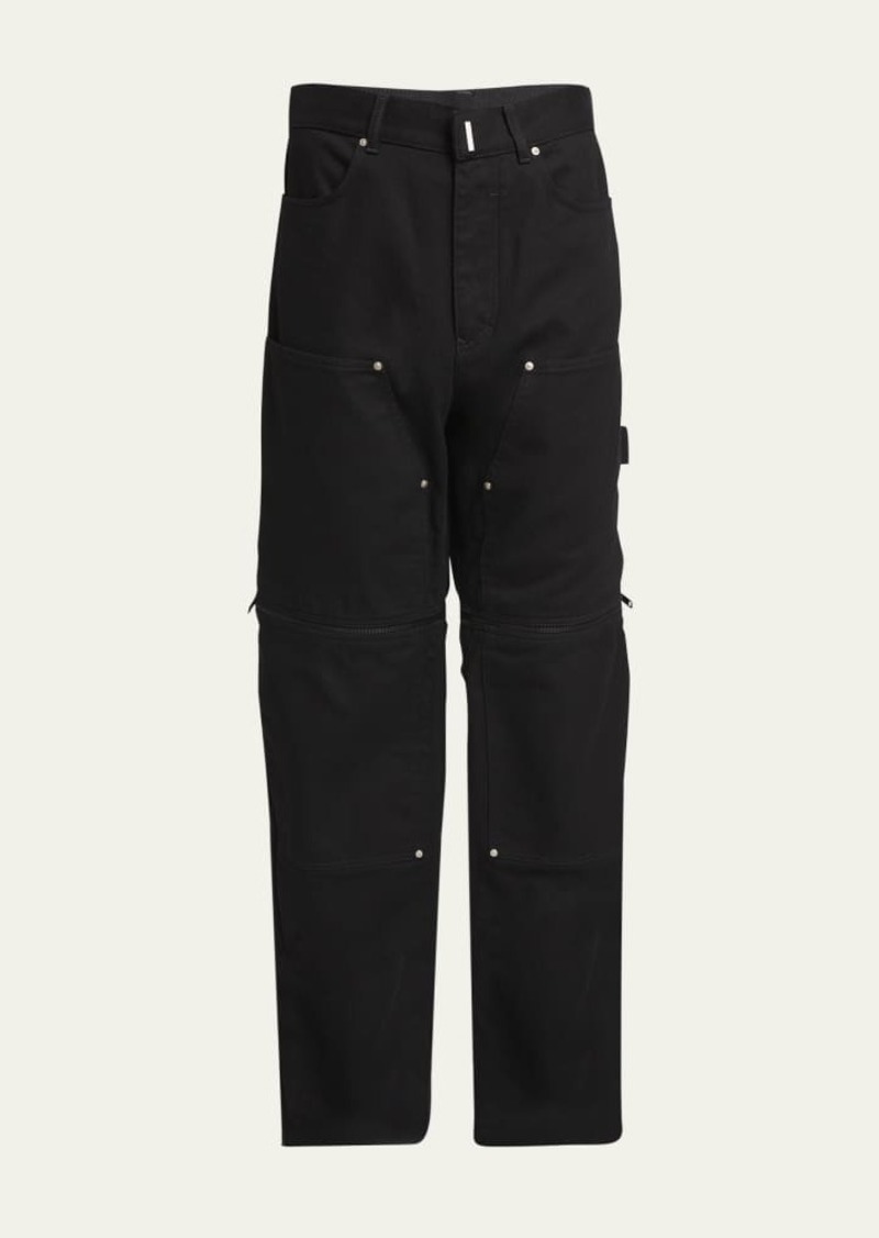 Givenchy Men's Zip-Off Carpenter Jeans