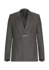 Givenchy Metal Bar Structured Blazer Jacket