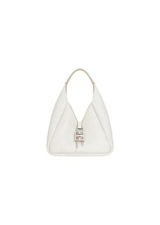 GIVENCHY Mini G-Hobo Bag In Ivory Aged Leather