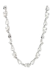 "Givenchy Mixed-Cut Crystal Collar Necklace, 16"" + 3"" extender - Gold"