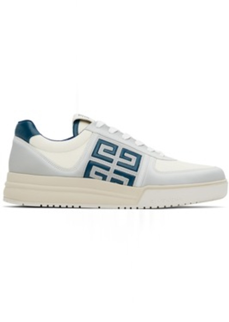 Givenchy Off-White & Blue G4 Low Sneakers