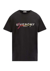 Givenchy Ombre logo-embroidered cotton-jersey T-shirt