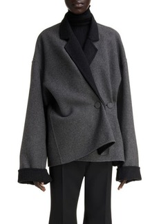 Givenchy Oversize Wool Blend Wrap Coat