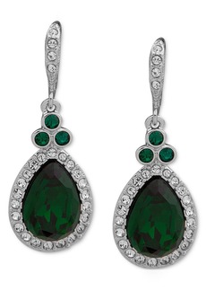 Givenchy Pave & Color Crystal Pear-Shape Drop Earrings - Green
