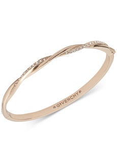 Givenchy Pave Twist Bangle Bracelet - Gold
