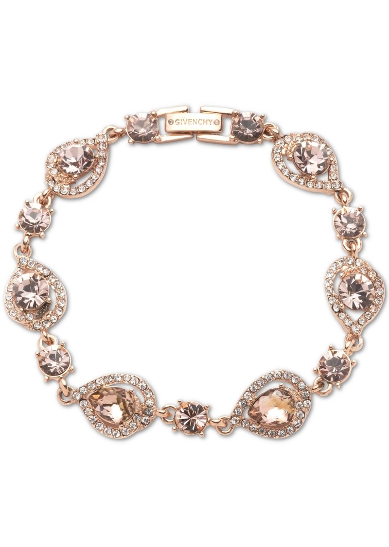 Givenchy Pear-Shape Crystal Orbital Flex Bracelet - Pink