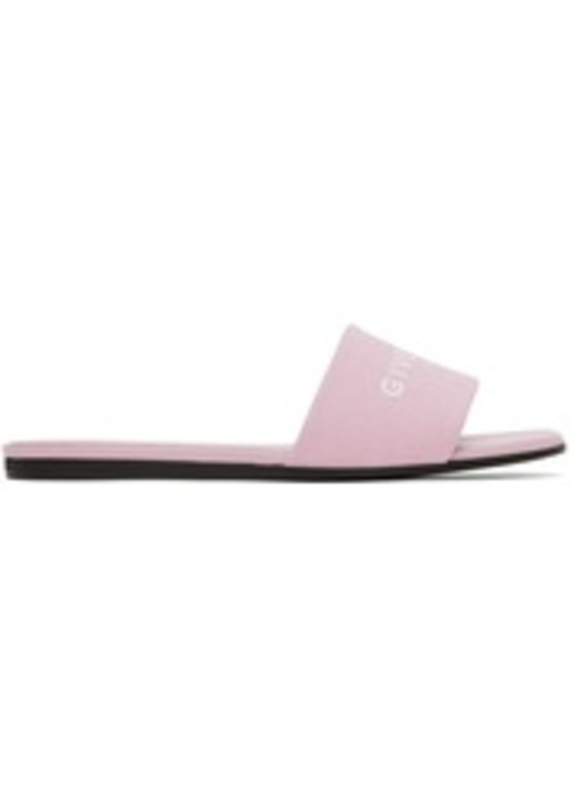 Givenchy Pink 4G Flat Sandals