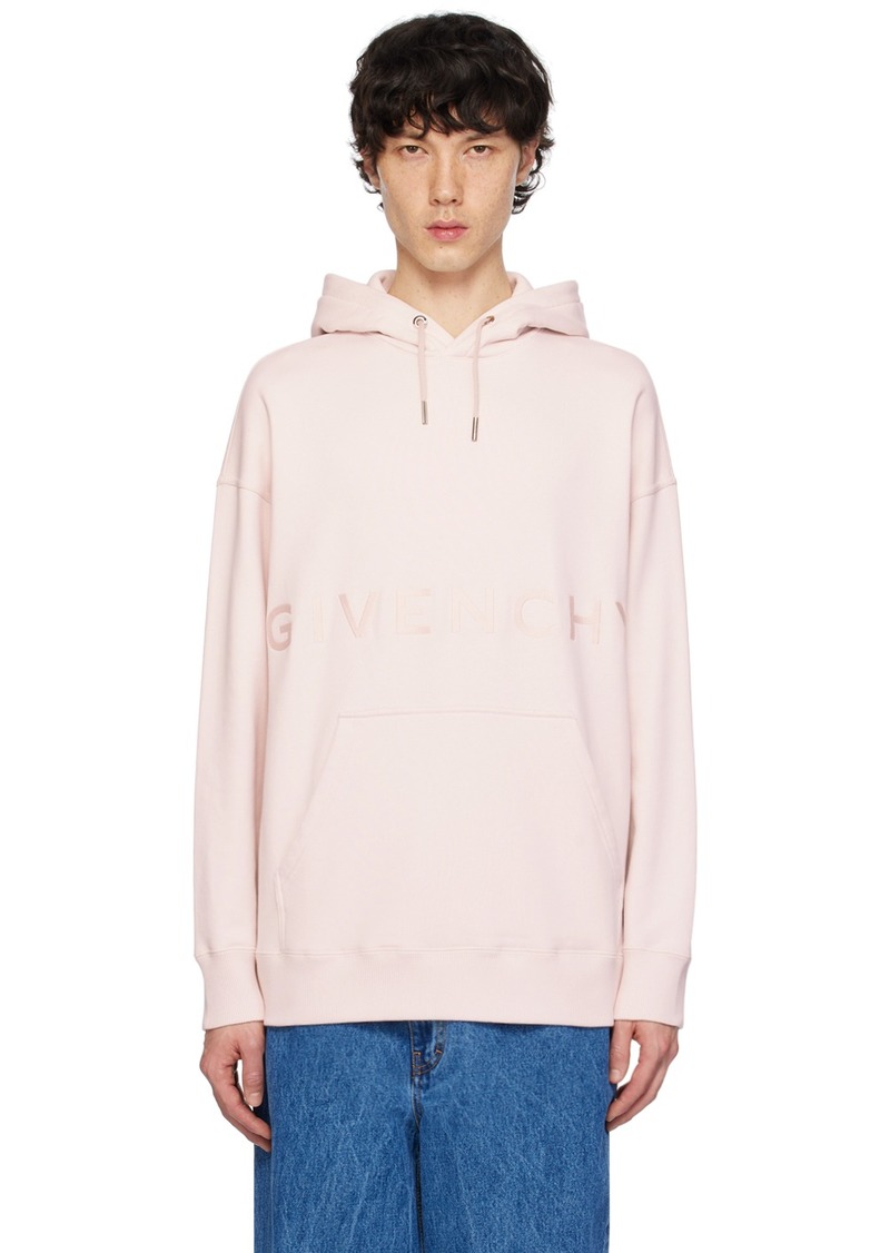 Givenchy Pink Embroidered Hoodie