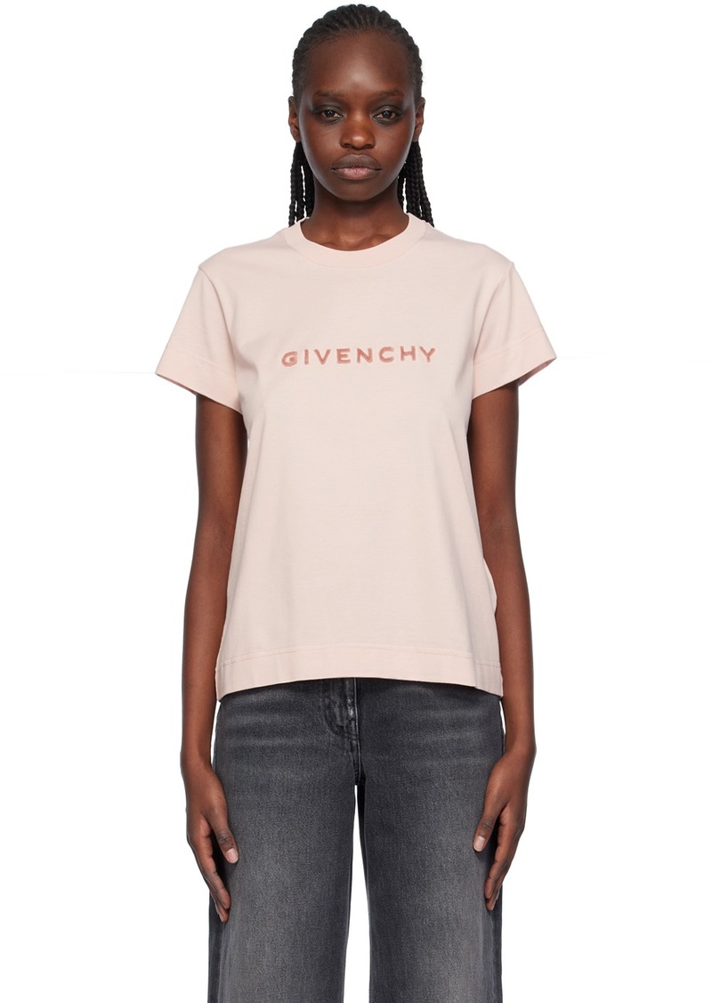 Givenchy Pink Fitted T-Shirt