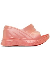 Givenchy Pink Marshmallow Wedge Sandals