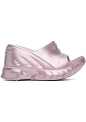 Givenchy Pink Marshmallow Wedge Sandals