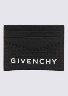GIVENCHY BLACK LEATHER MICRO 4G CARD HOLDER