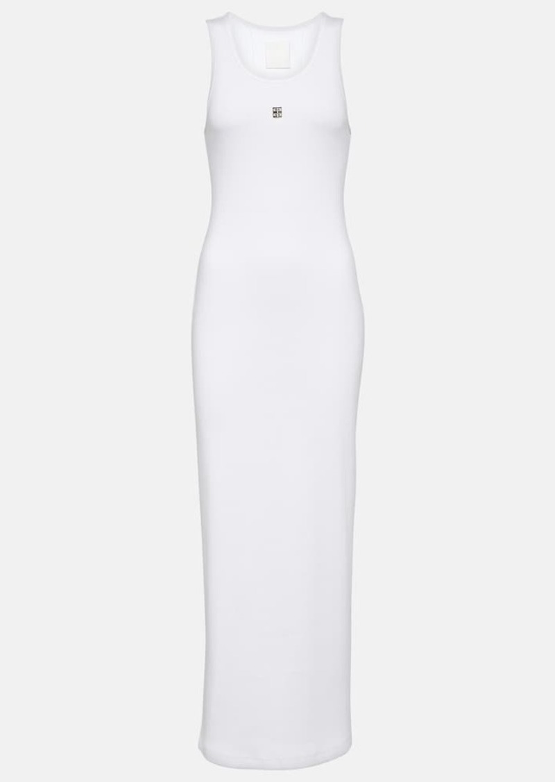 Givenchy Ribbed-knit cotton jersey maxi dress