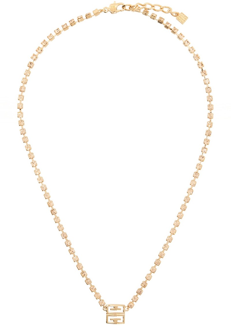 Givenchy Rose Gold 4G Crystal Necklace