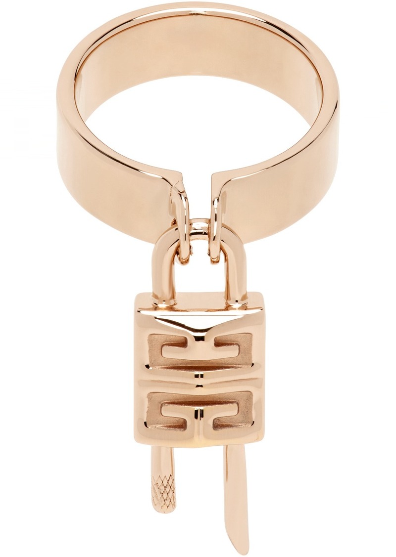 Givenchy Rose Gold Lock Ring