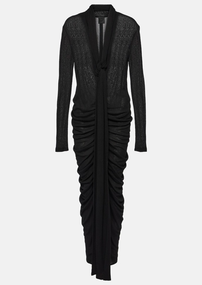 Givenchy Ruched jersey maxi dress