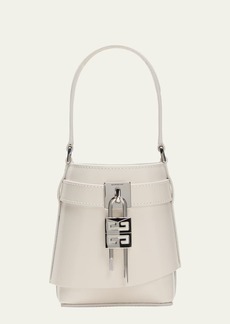 Givenchy Shark Lock Micro Bucket Bag in Box Leather