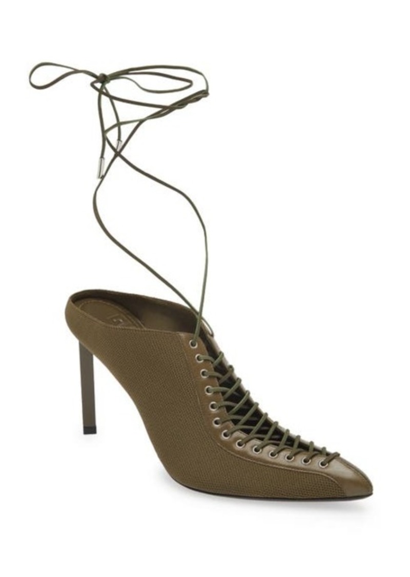 Givenchy Show Lace-Up Pointed Toe Pump